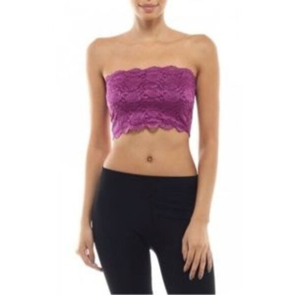 Bozzolo Bundle Of 5 Floral Lace Scalloped Bandeaus - Picture 4 of 8